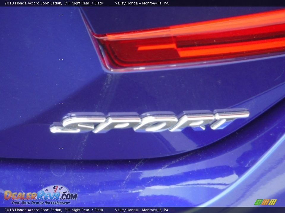 2018 Honda Accord Sport Sedan Still Night Pearl / Black Photo #8
