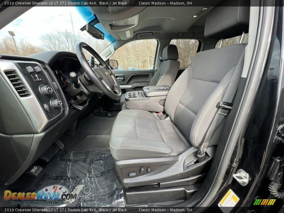 Jet Black Interior - 2019 Chevrolet Silverado LD LT Z71 Double Cab 4x4 Photo #6