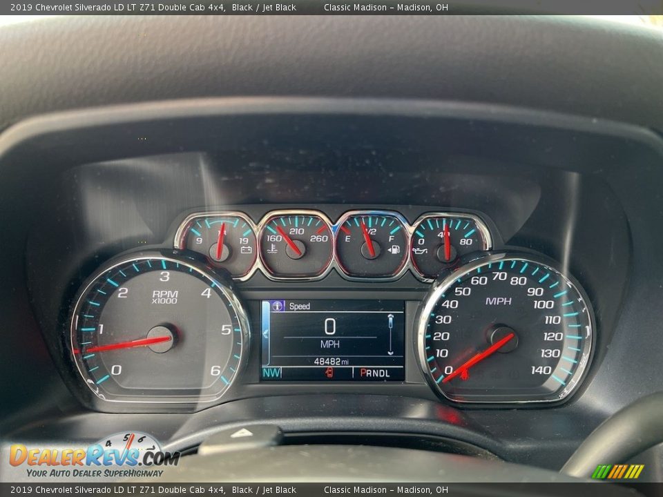 2019 Chevrolet Silverado LD LT Z71 Double Cab 4x4 Black / Jet Black Photo #10