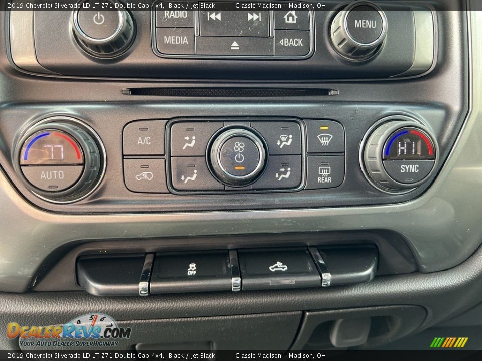 2019 Chevrolet Silverado LD LT Z71 Double Cab 4x4 Black / Jet Black Photo #13