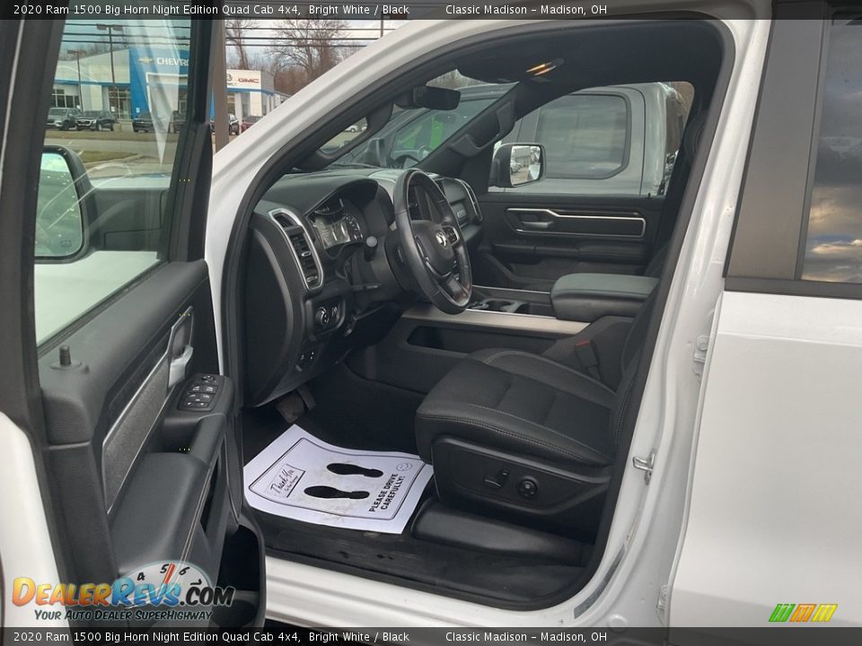 2020 Ram 1500 Big Horn Night Edition Quad Cab 4x4 Bright White / Black Photo #3