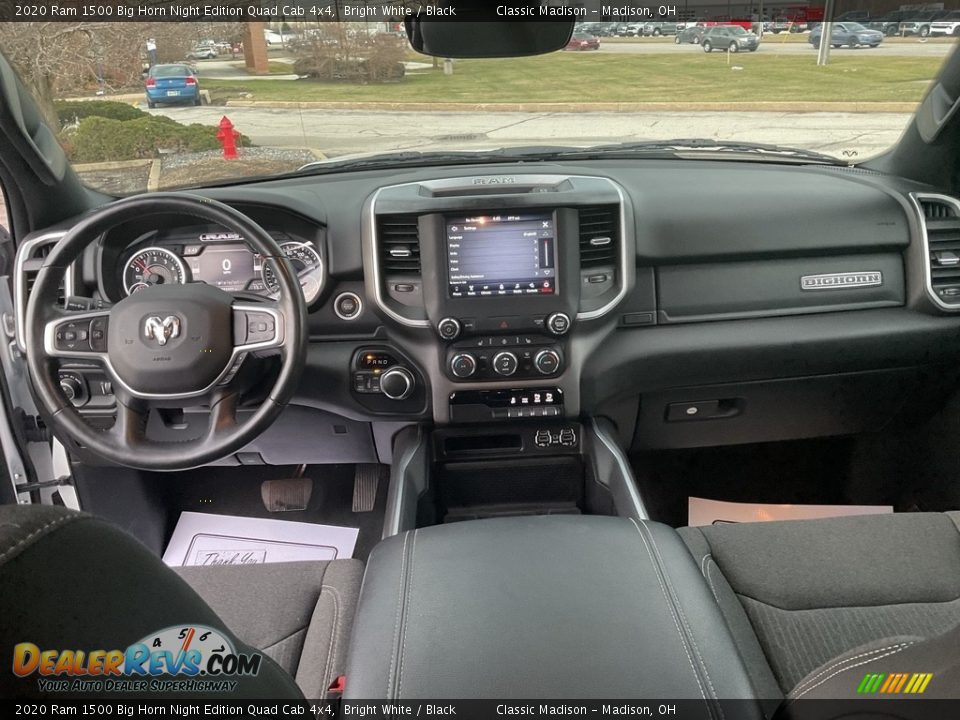 2020 Ram 1500 Big Horn Night Edition Quad Cab 4x4 Bright White / Black Photo #7