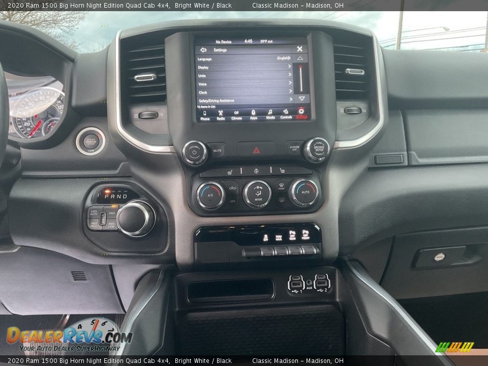 2020 Ram 1500 Big Horn Night Edition Quad Cab 4x4 Bright White / Black Photo #8