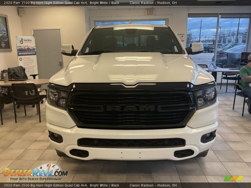 2020 Ram 1500 Big Horn Night Edition Quad Cab 4x4 Bright White / Black Photo #9