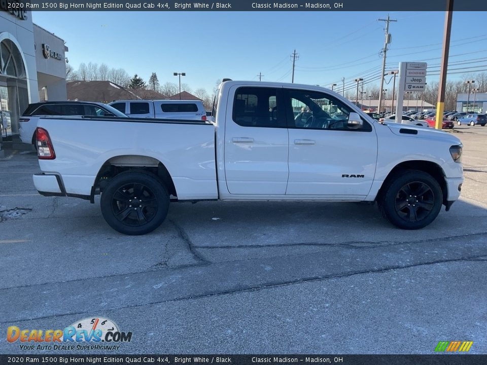 2020 Ram 1500 Big Horn Night Edition Quad Cab 4x4 Bright White / Black Photo #12