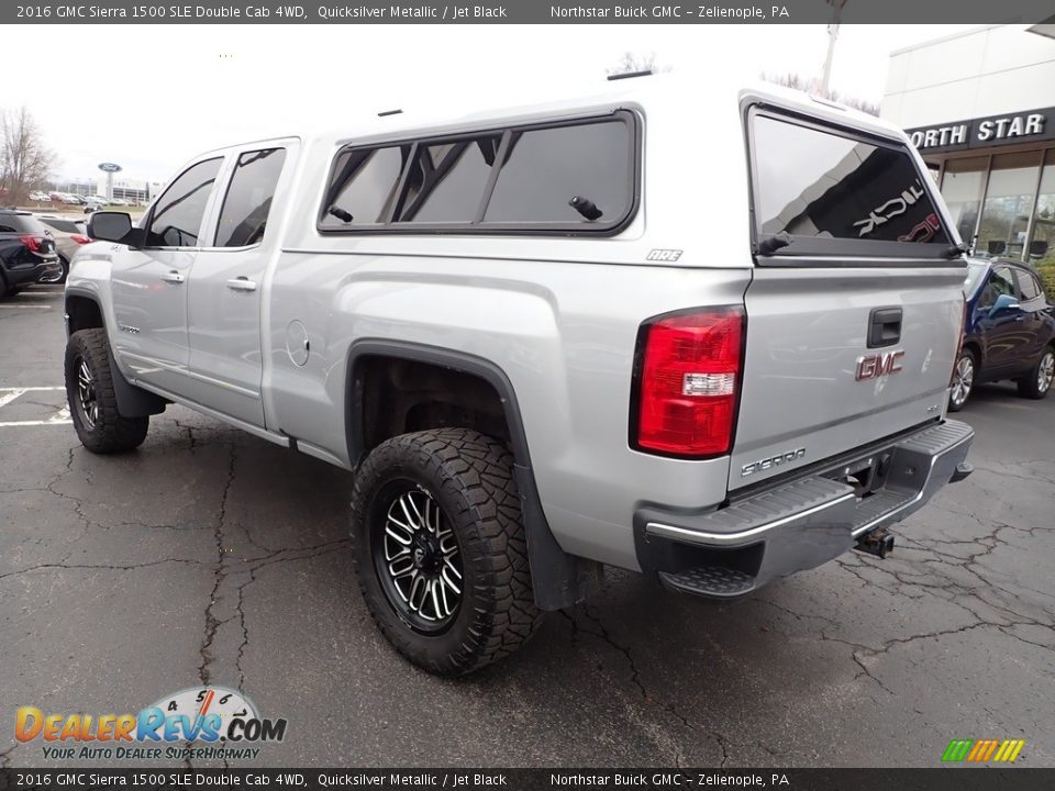 2016 GMC Sierra 1500 SLE Double Cab 4WD Quicksilver Metallic / Jet Black Photo #3