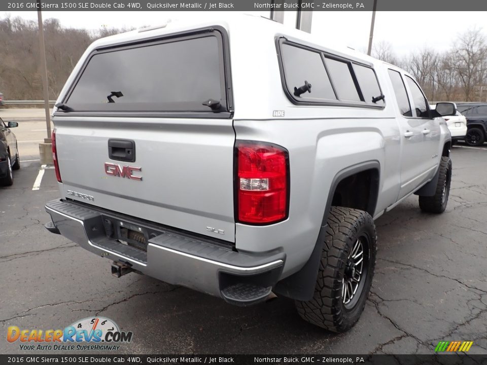 2016 GMC Sierra 1500 SLE Double Cab 4WD Quicksilver Metallic / Jet Black Photo #6