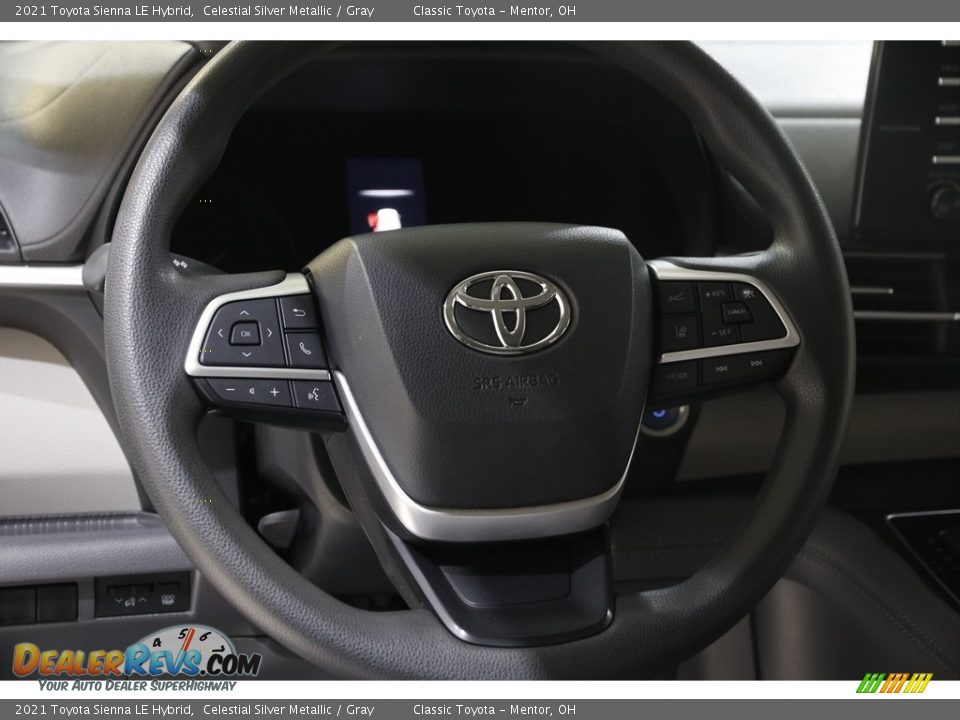 2021 Toyota Sienna LE Hybrid Celestial Silver Metallic / Gray Photo #7