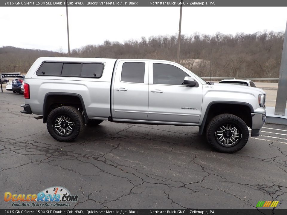 2016 GMC Sierra 1500 SLE Double Cab 4WD Quicksilver Metallic / Jet Black Photo #8