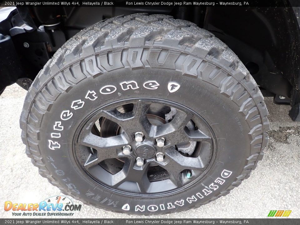 2021 Jeep Wrangler Unlimited Willys 4x4 Hellayella / Black Photo #5