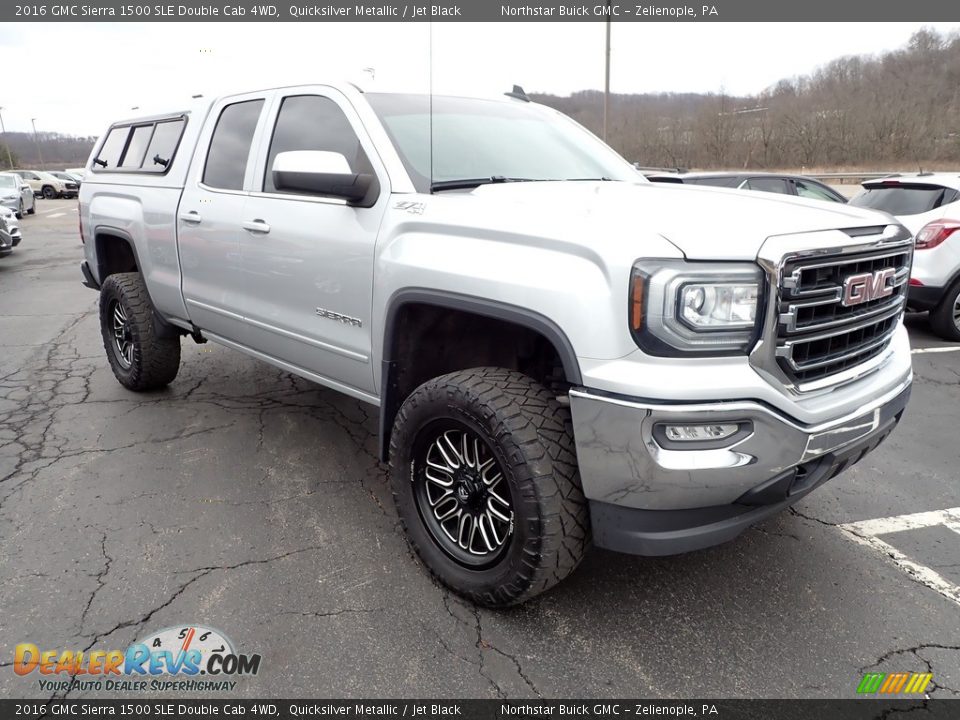 2016 GMC Sierra 1500 SLE Double Cab 4WD Quicksilver Metallic / Jet Black Photo #9