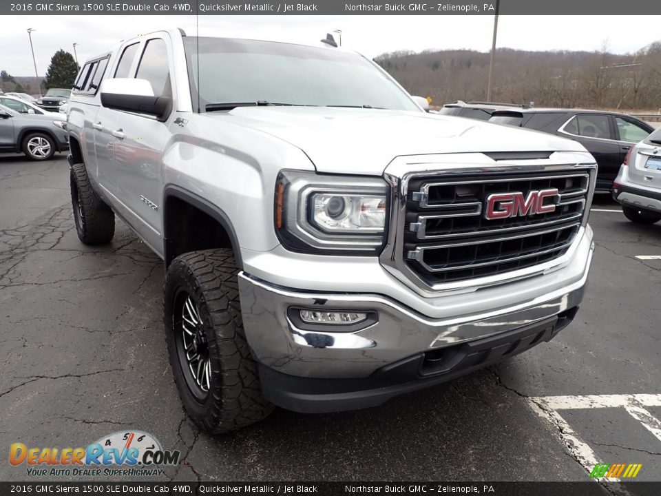 2016 GMC Sierra 1500 SLE Double Cab 4WD Quicksilver Metallic / Jet Black Photo #10