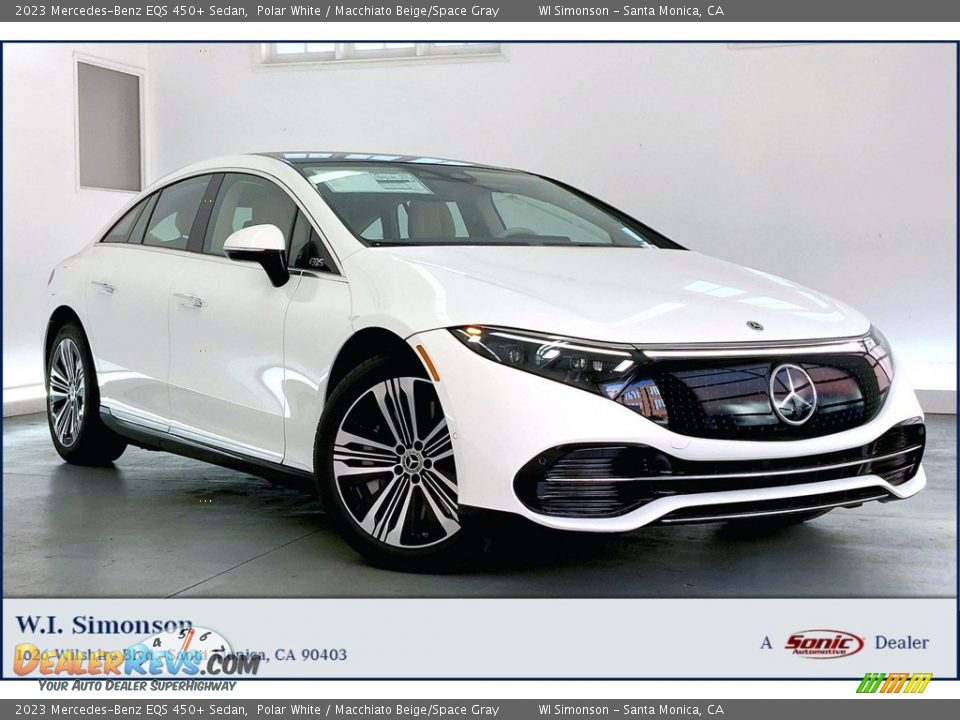 2023 Mercedes-Benz EQS 450+ Sedan Polar White / Macchiato Beige/Space Gray Photo #1