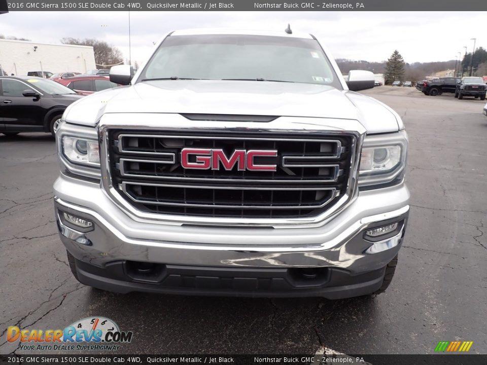 2016 GMC Sierra 1500 SLE Double Cab 4WD Quicksilver Metallic / Jet Black Photo #11