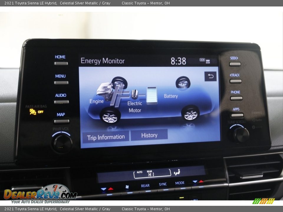 Controls of 2021 Toyota Sienna LE Hybrid Photo #13
