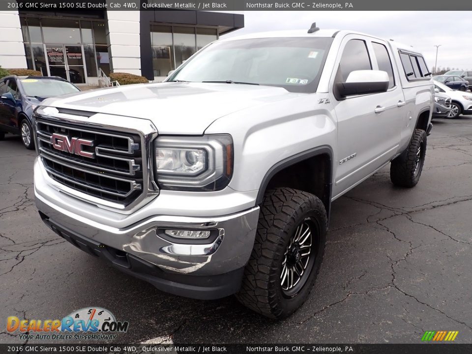 2016 GMC Sierra 1500 SLE Double Cab 4WD Quicksilver Metallic / Jet Black Photo #12