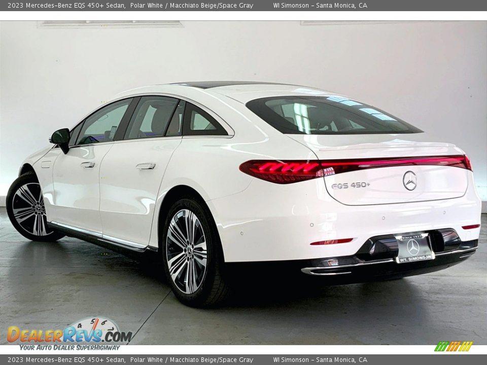 2023 Mercedes-Benz EQS 450+ Sedan Polar White / Macchiato Beige/Space Gray Photo #2