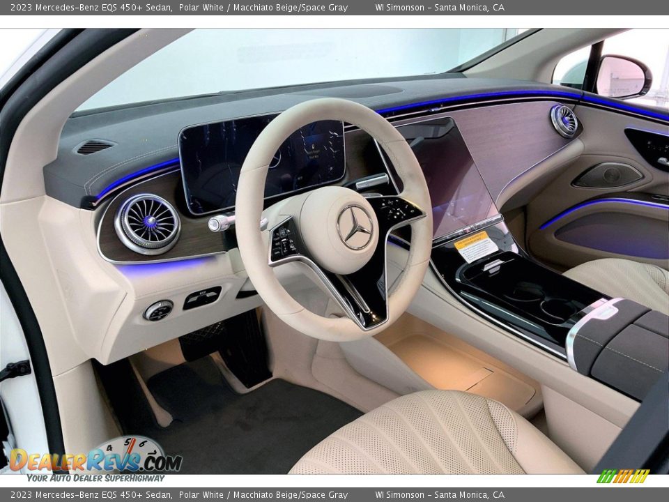 Macchiato Beige/Space Gray Interior - 2023 Mercedes-Benz EQS 450+ Sedan Photo #4