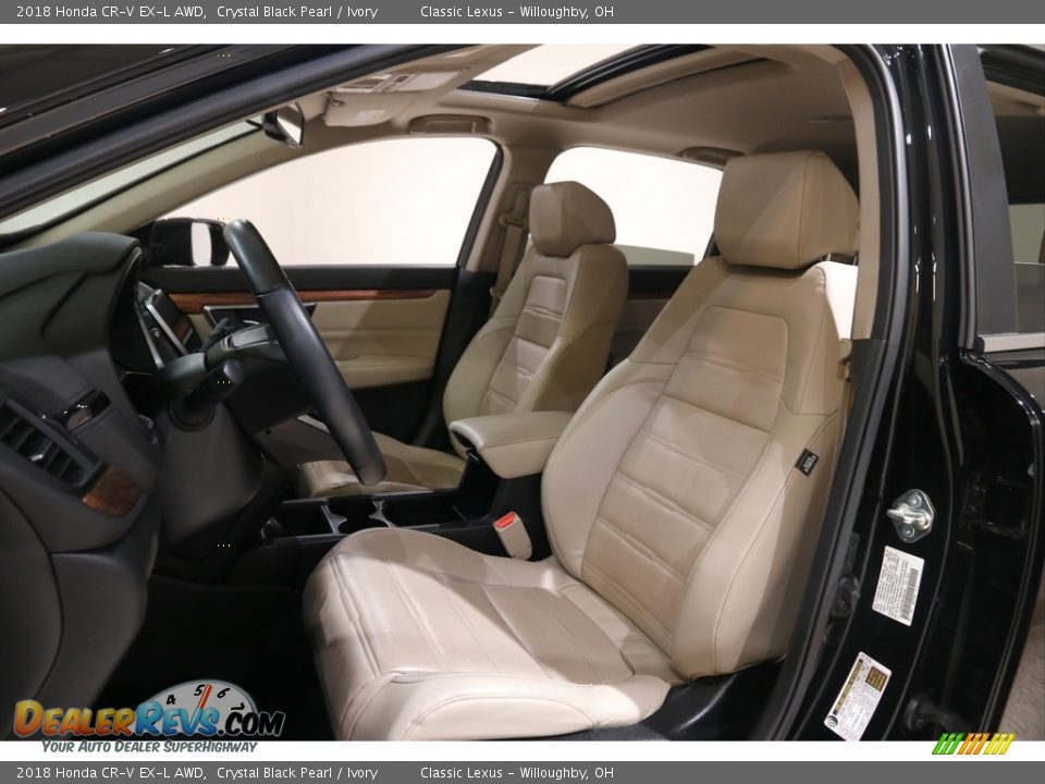 2018 Honda CR-V EX-L AWD Crystal Black Pearl / Ivory Photo #5