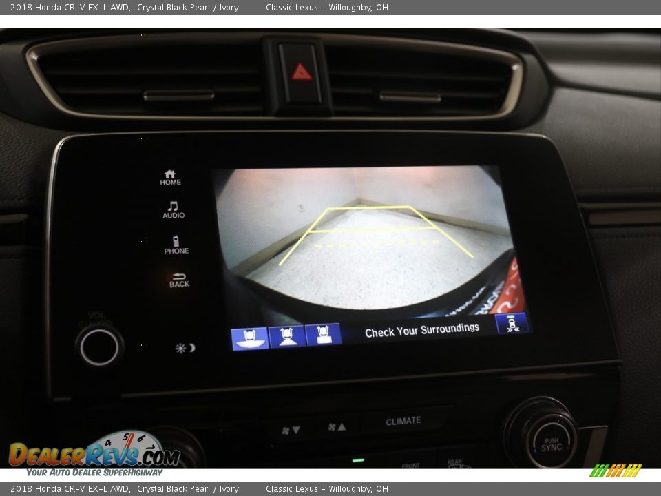 2018 Honda CR-V EX-L AWD Crystal Black Pearl / Ivory Photo #12