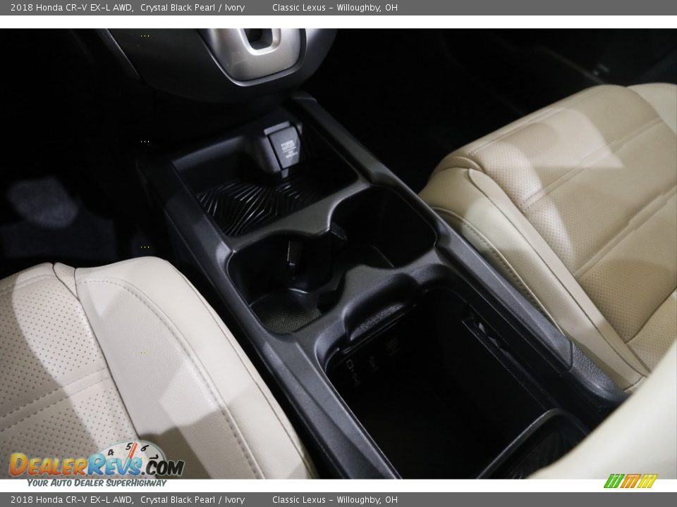 2018 Honda CR-V EX-L AWD Crystal Black Pearl / Ivory Photo #14