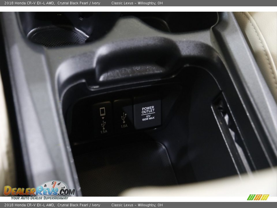 2018 Honda CR-V EX-L AWD Crystal Black Pearl / Ivory Photo #16