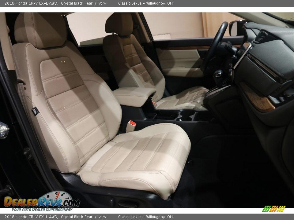 2018 Honda CR-V EX-L AWD Crystal Black Pearl / Ivory Photo #17