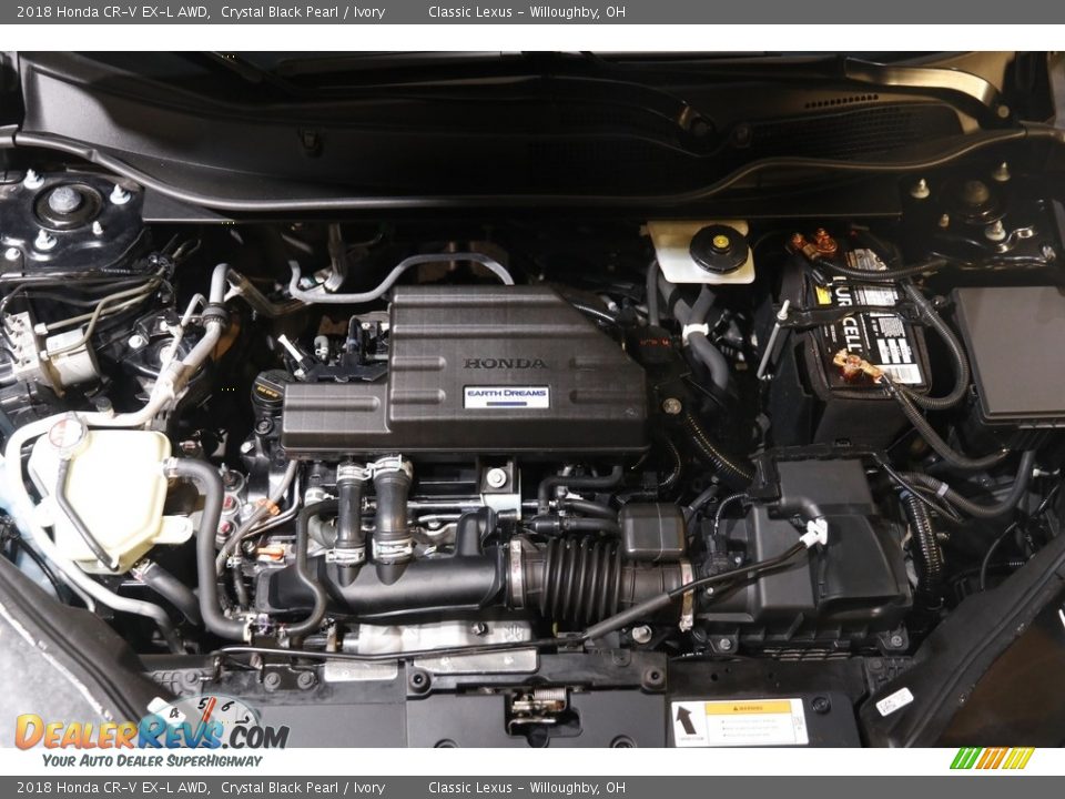 2018 Honda CR-V EX-L AWD Crystal Black Pearl / Ivory Photo #21