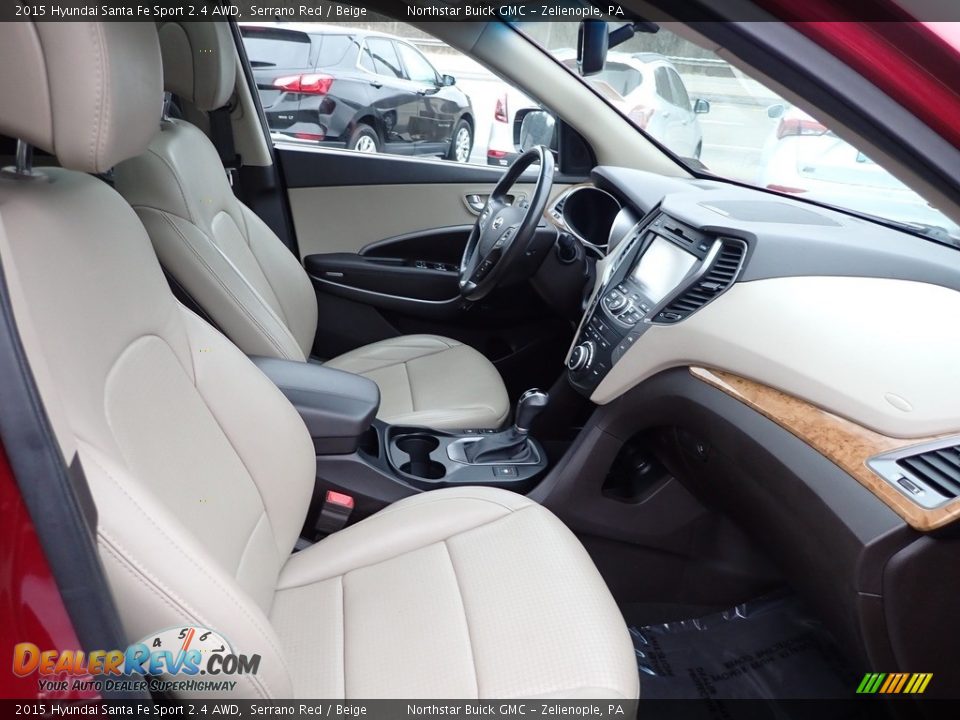 2015 Hyundai Santa Fe Sport 2.4 AWD Serrano Red / Beige Photo #15