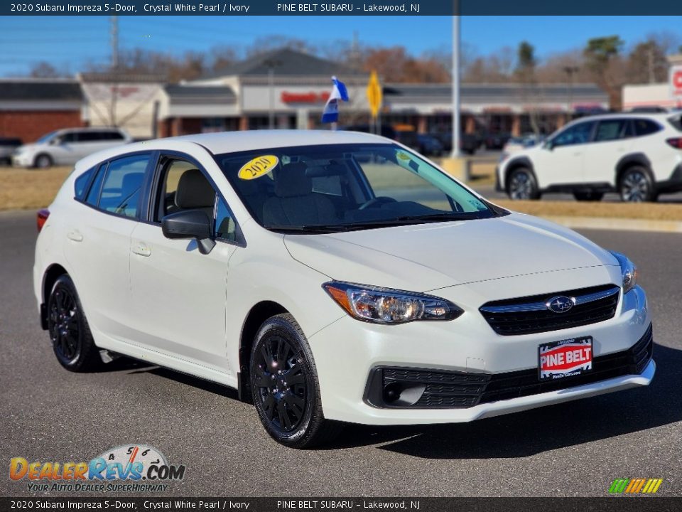 2020 Subaru Impreza 5-Door Crystal White Pearl / Ivory Photo #10