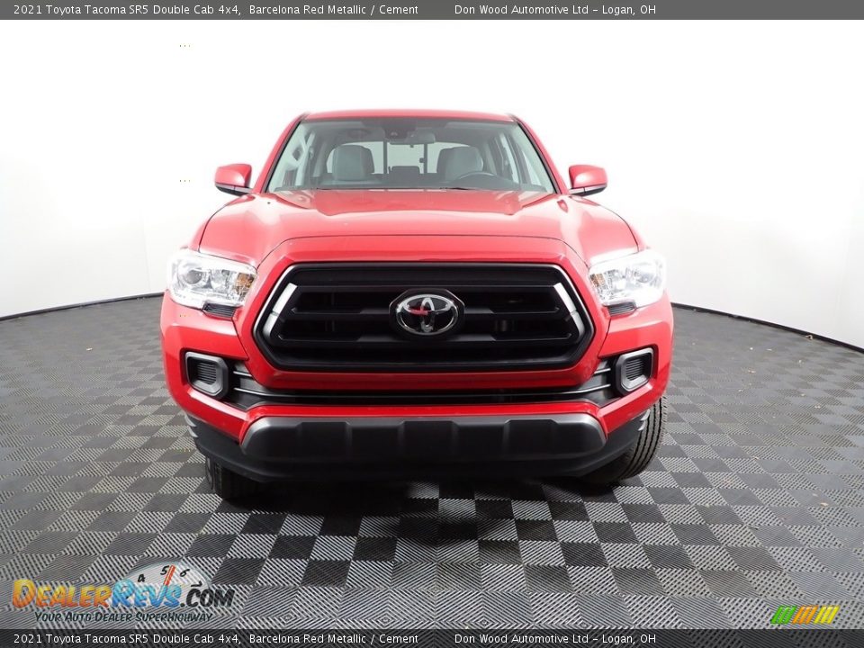 2021 Toyota Tacoma SR5 Double Cab 4x4 Barcelona Red Metallic / Cement Photo #4
