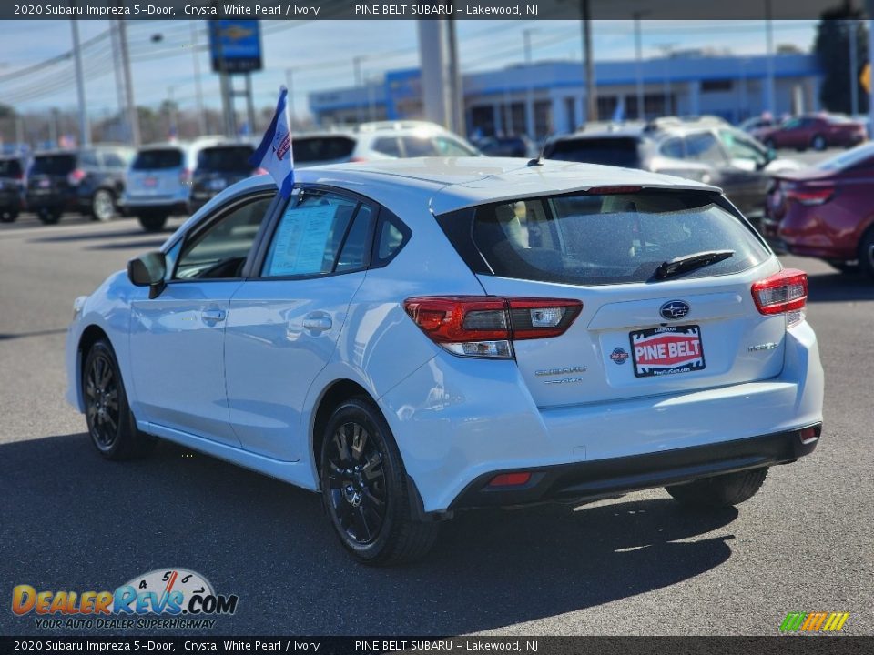 2020 Subaru Impreza 5-Door Crystal White Pearl / Ivory Photo #13