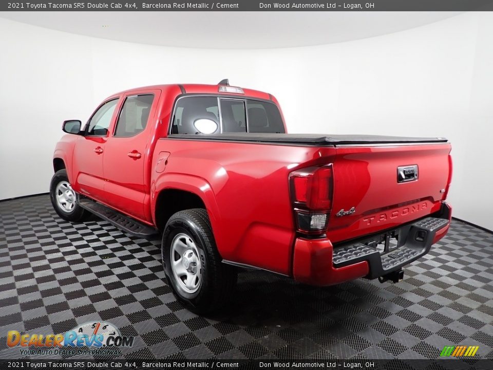 2021 Toyota Tacoma SR5 Double Cab 4x4 Barcelona Red Metallic / Cement Photo #6
