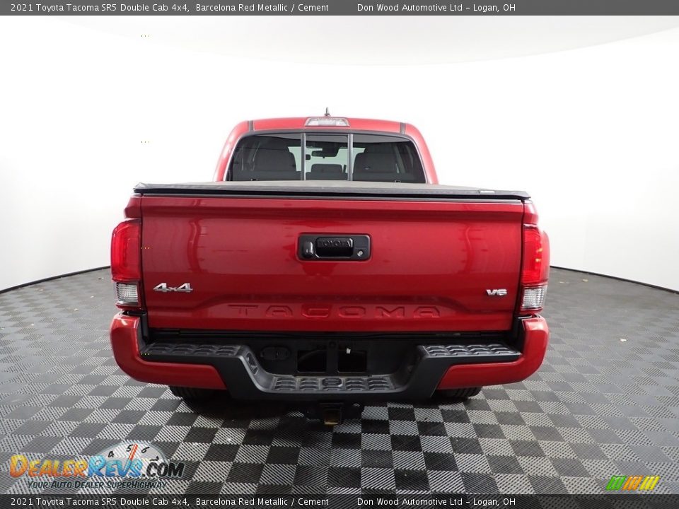 2021 Toyota Tacoma SR5 Double Cab 4x4 Barcelona Red Metallic / Cement Photo #7