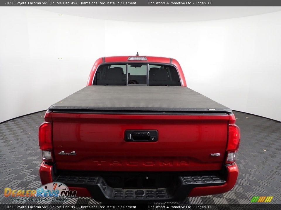2021 Toyota Tacoma SR5 Double Cab 4x4 Barcelona Red Metallic / Cement Photo #8