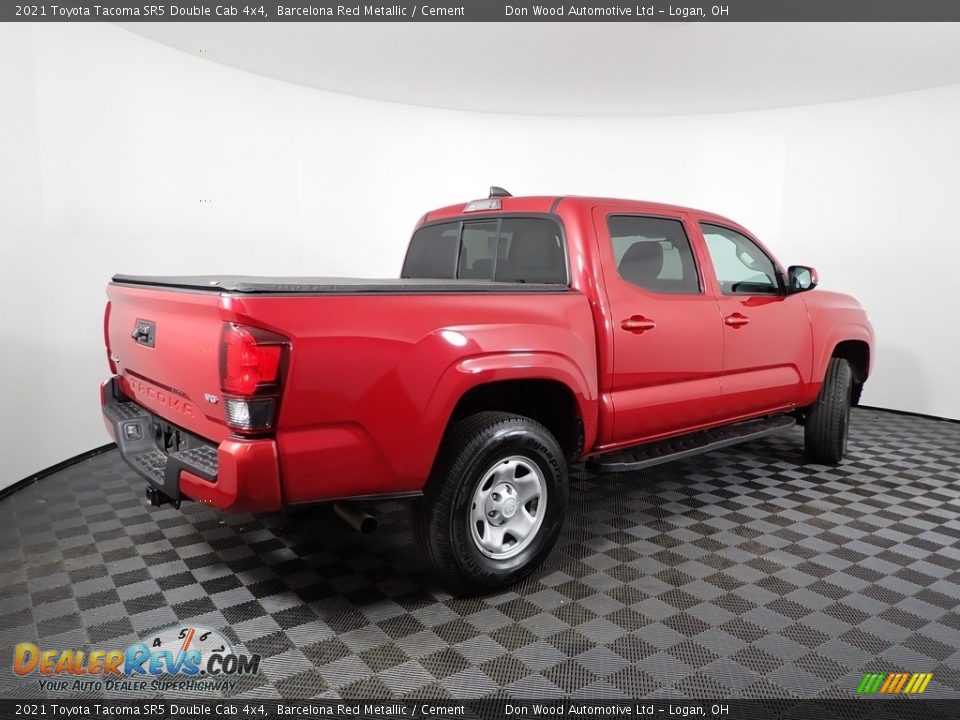2021 Toyota Tacoma SR5 Double Cab 4x4 Barcelona Red Metallic / Cement Photo #10