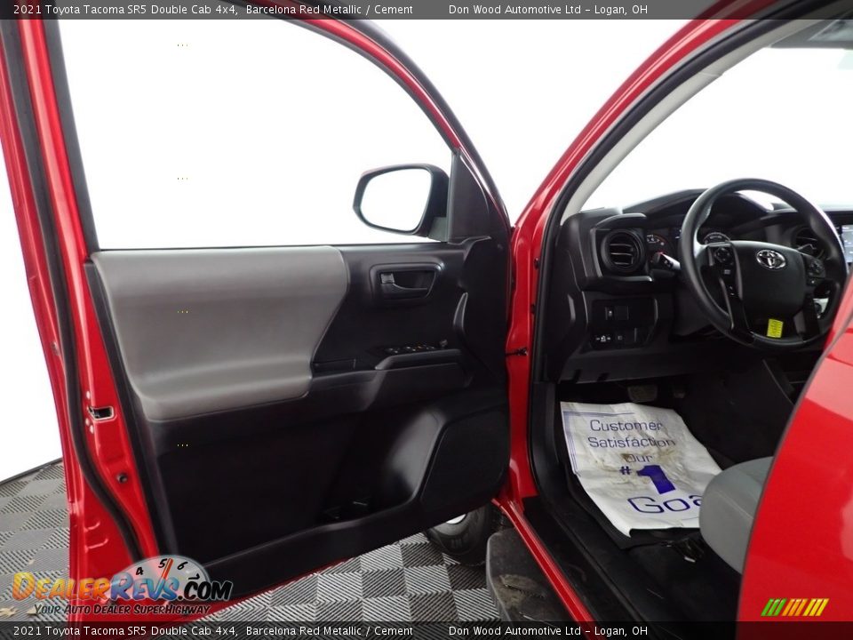 2021 Toyota Tacoma SR5 Double Cab 4x4 Barcelona Red Metallic / Cement Photo #11