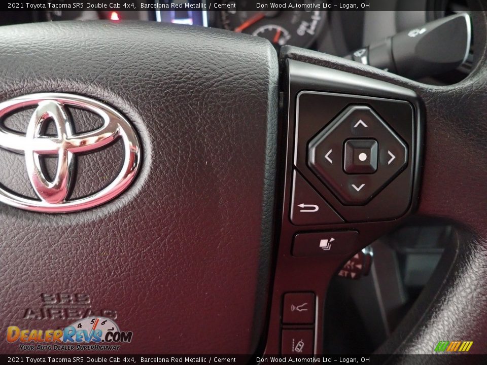 2021 Toyota Tacoma SR5 Double Cab 4x4 Barcelona Red Metallic / Cement Photo #16