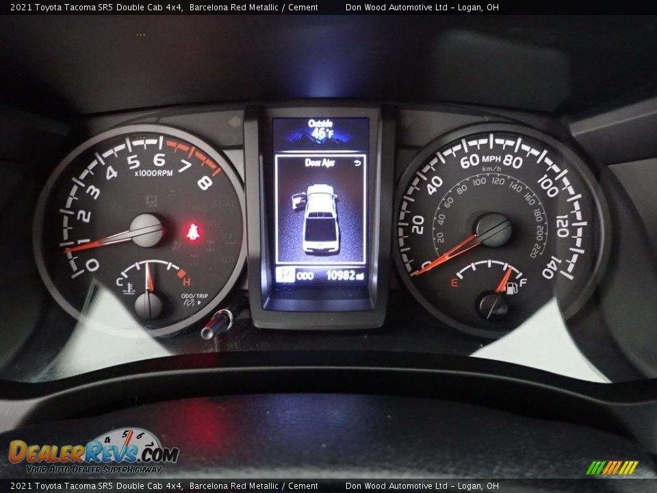 2021 Toyota Tacoma SR5 Double Cab 4x4 Barcelona Red Metallic / Cement Photo #17