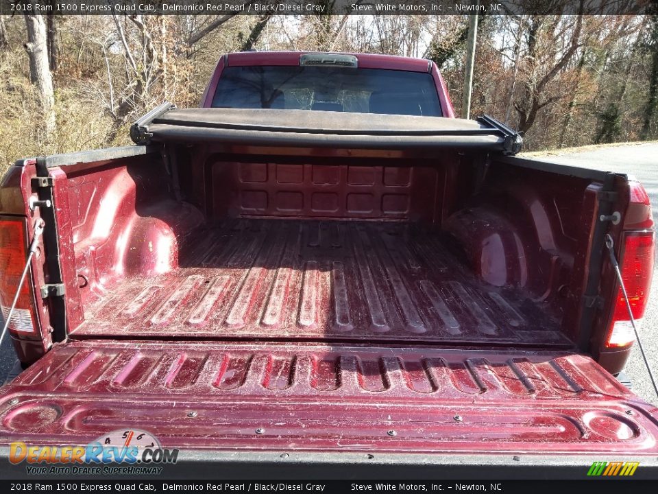 2018 Ram 1500 Express Quad Cab Delmonico Red Pearl / Black/Diesel Gray Photo #13