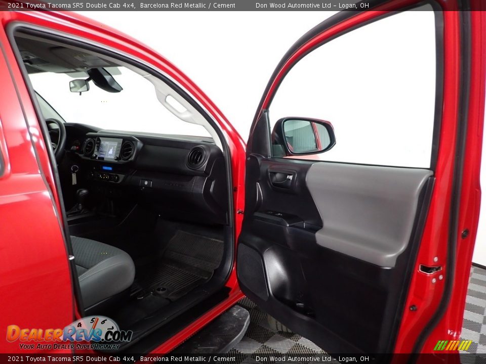 2021 Toyota Tacoma SR5 Double Cab 4x4 Barcelona Red Metallic / Cement Photo #24