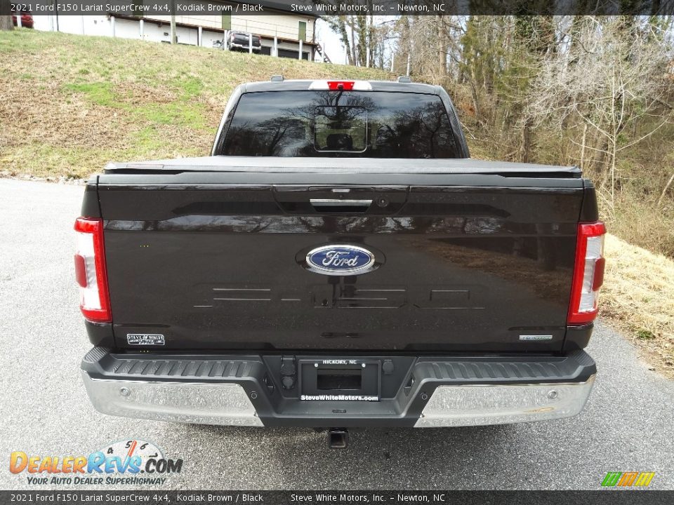 2021 Ford F150 Lariat SuperCrew 4x4 Kodiak Brown / Black Photo #8