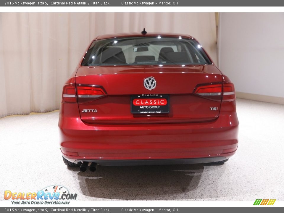 2016 Volkswagen Jetta S Cardinal Red Metallic / Titan Black Photo #17