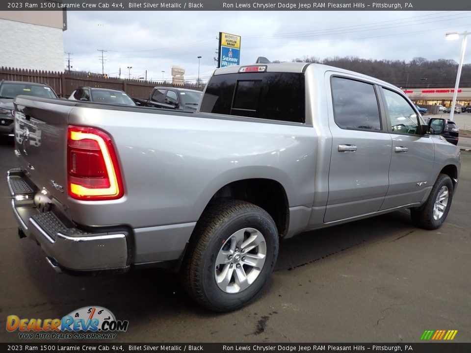 2023 Ram 1500 Laramie Crew Cab 4x4 Billet Silver Metallic / Black Photo #6