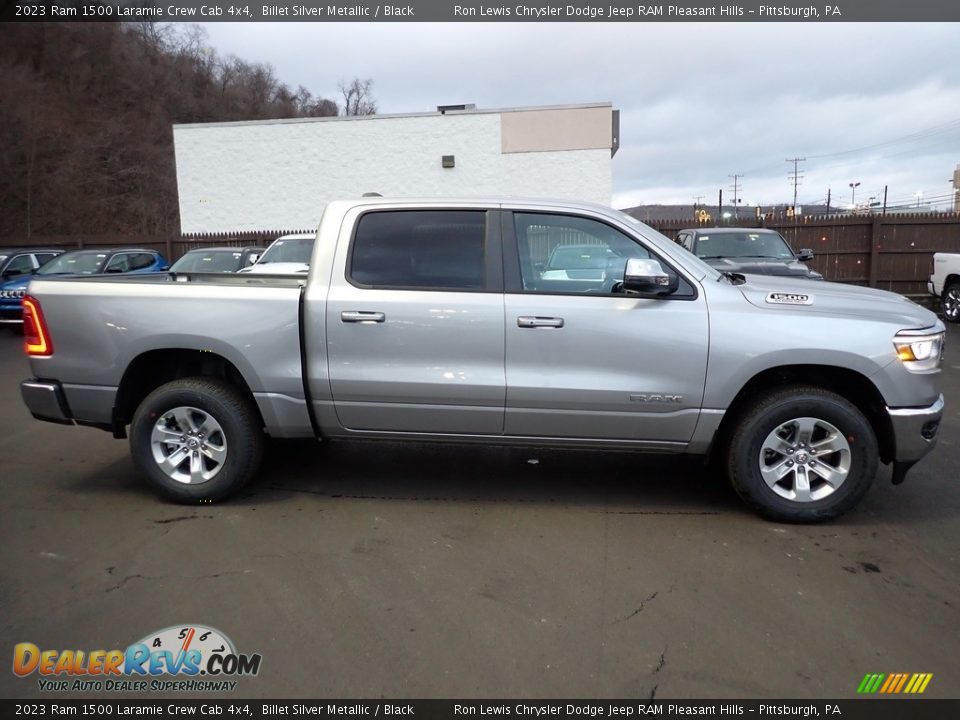 2023 Ram 1500 Laramie Crew Cab 4x4 Billet Silver Metallic / Black Photo #7