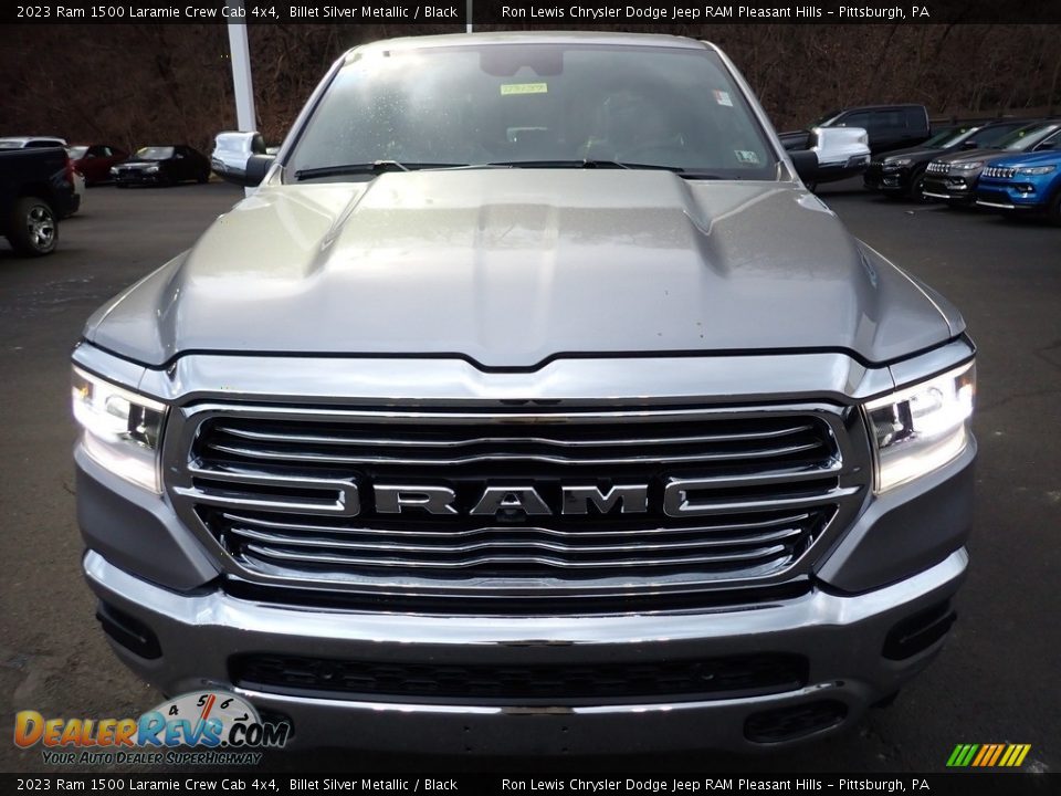 2023 Ram 1500 Laramie Crew Cab 4x4 Billet Silver Metallic / Black Photo #9