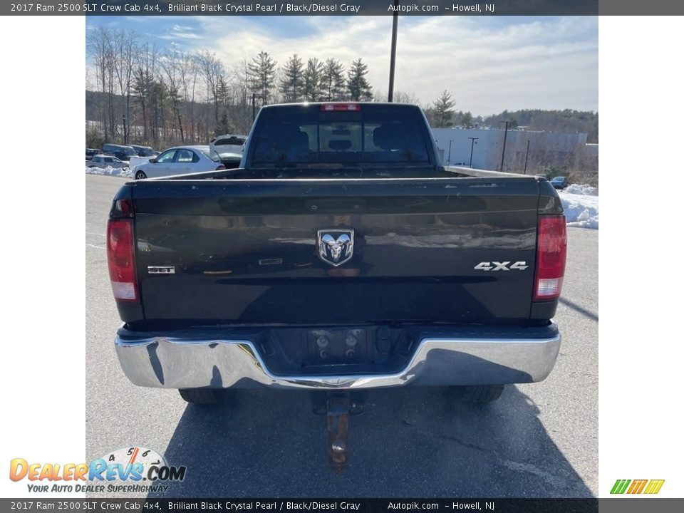 2017 Ram 2500 SLT Crew Cab 4x4 Brilliant Black Crystal Pearl / Black/Diesel Gray Photo #4