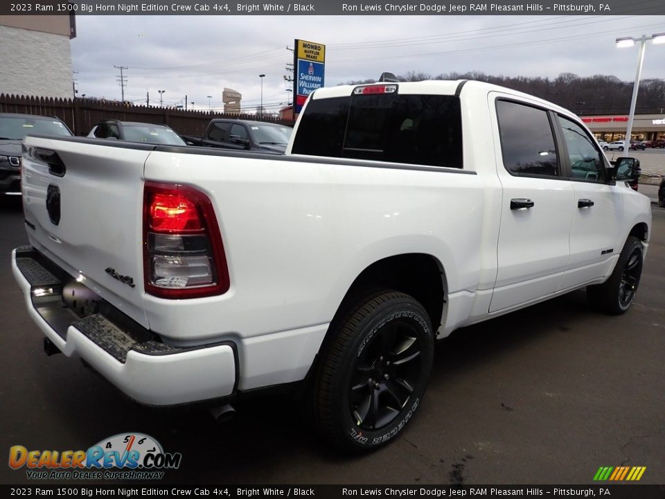 2023 Ram 1500 Big Horn Night Edition Crew Cab 4x4 Bright White / Black Photo #6