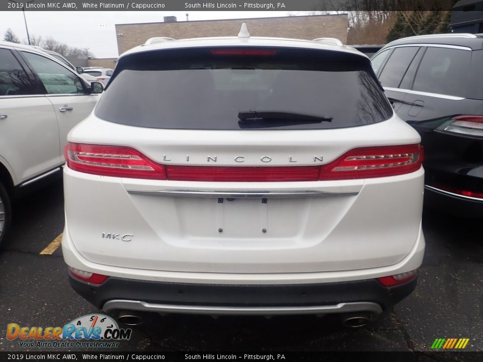 2019 Lincoln MKC AWD White Platinum / Cappuccino Photo #3