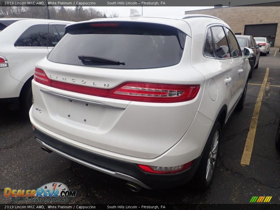 2019 Lincoln MKC AWD White Platinum / Cappuccino Photo #4